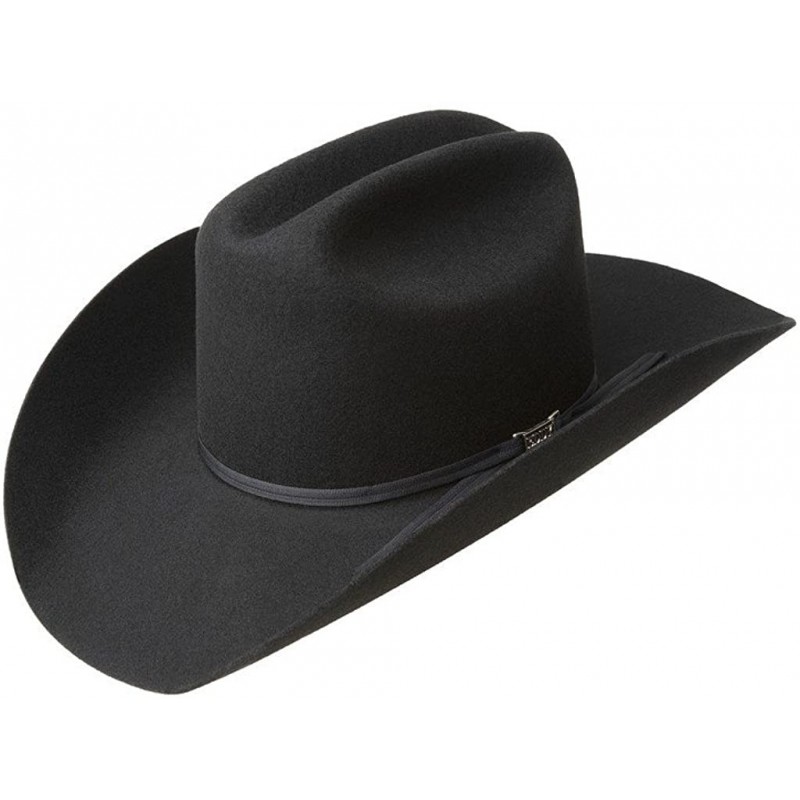 Cowboy Hats Bandit Western Hat - Black - CZ112IOZUS5 $93.71
