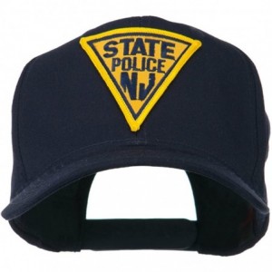 Baseball Caps New Jersey State Police Patched High Profile Cap - Blue - CT11M6KJ31V $47.45