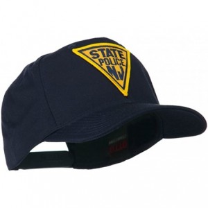 Baseball Caps New Jersey State Police Patched High Profile Cap - Blue - CT11M6KJ31V $40.91