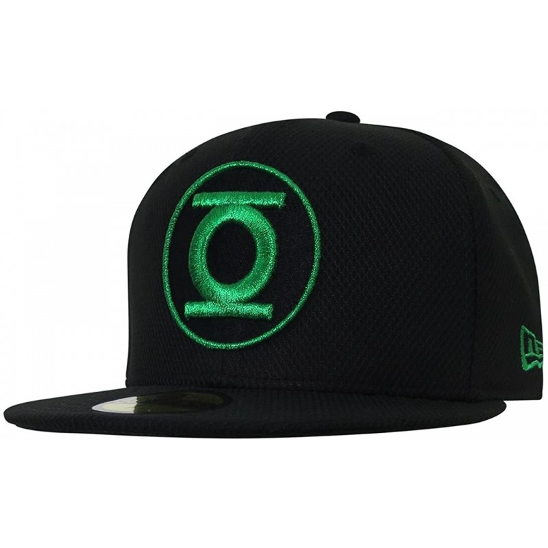 Baseball Caps Green Lantern Symbol Black 59Fifty Cap - CX1809WT5WS $75.20
