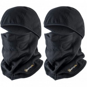 Balaclavas Face Mask 2 Pack Windproof Ski Mask Balaclava for Men Women- Black - Black - CJ18A8M7YY7 $32.71