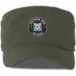 Baseball Caps U.S. Coast Guard Vietnam Era Veteran Vintage Unisex Adult Army Caps Fitted Flat Top Corps Hat Baseball Cap - CL...
