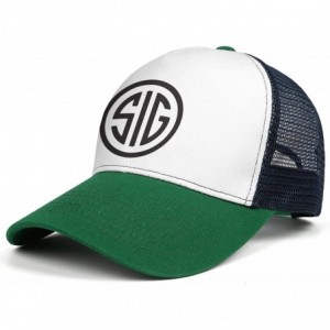 Baseball Caps Unisex Fashion Baseball Cap SIG-Sauer-Logo-Black- Snapbacks Truker Hats - Sig Sauer Logo-41 - CJ18W4HXXDM $24.35