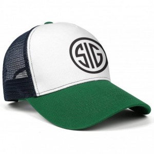 Baseball Caps Unisex Fashion Baseball Cap SIG-Sauer-Logo-Black- Snapbacks Truker Hats - Sig Sauer Logo-41 - CJ18W4HXXDM $24.35