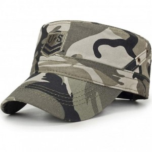 Baseball Caps Fashion Solid Color Unisex Adjustable Strap Cadet Cap Embroidered - 3-camouflage - CL18W42M3D0 $28.53