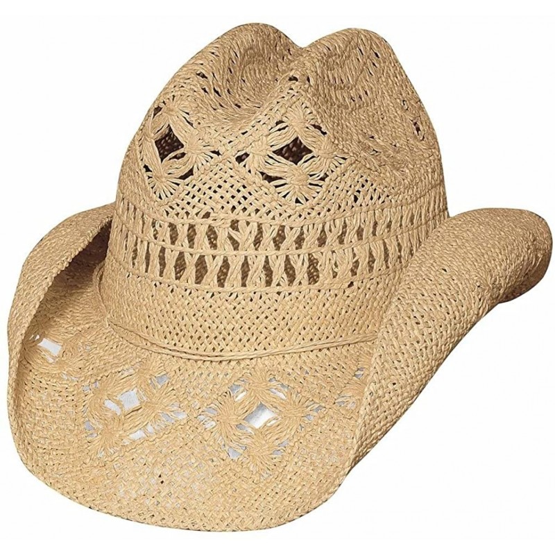 Cowboy Hats Des Moines Run A Muck Collection Straw Hat - CO11YBTX7IZ $87.18