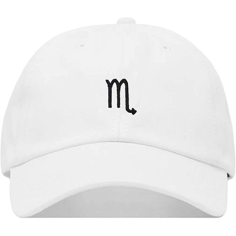 Baseball Caps Scorpio Baseball Hat- Embroidered Dad Cap- Unstructured Soft Cotton- Adjustable Strap Back (Multiple Colors) - ...