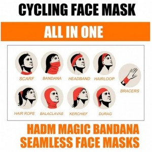 Balaclavas Unisex Bandana Face Mask Seamless Colorful Neck Gaiter Rave Face Cover Balaclava for Sun Dust Protection - CY197XE...