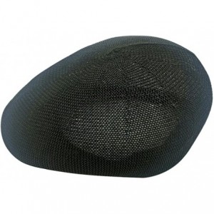 Newsboy Caps Men's Summer Breathable Mesh Hat Newsboy Beret Ivy Cap Flat Cap Driving Hat Sun Hat - Black - CI18442NXNW $28.16