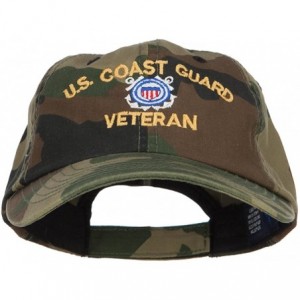 Baseball Caps US Coast Guard Veteran Military Embroidered Enzyme Camo Cap - Camo - CH18CGLCCD2 $51.06
