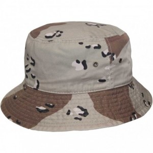 Bucket Hats Short Brim Visor Cotton Bucket Sun Hat - Desert Camo - C411Y2Q5YXN $25.25