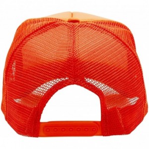 Baseball Caps Premium Trucker Cap Modern Summer Urban Style Cap - Adjustable Snapback - Unisex Design - Mesh Back - Orange - ...