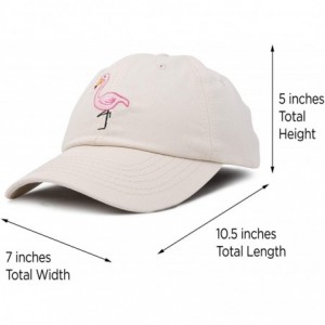 Baseball Caps Flamingo Hat Women's Baseball Cap - Beige - CX18M5S63CA $24.74