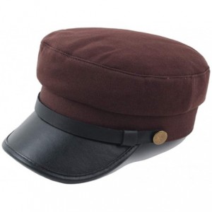 Newsboy Caps Women Men Washed Cotton Cadet Army Cap Basic Cap Military Style Hat Flat Top Cap Baseball Cap - C518ZRZ8Q07 $16.93