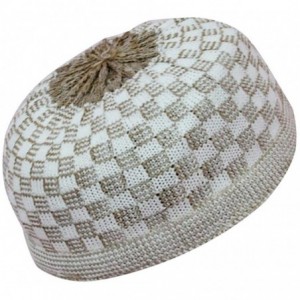 Skullies & Beanies Islamic Men Muslim Warm Hat Comfortable Kufi Headwear - B - CA18OW7H5LZ $18.26