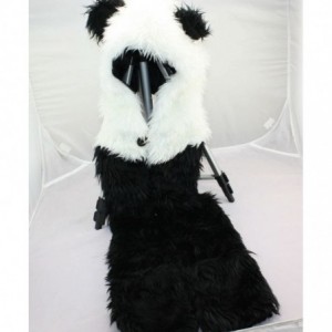 Skullies & Beanies Panda Full Animal Hoodie Hat (Faux Fur) 3 in 1 Function - CY116NI5MF3 $34.10