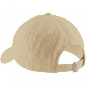 Baseball Caps Social Anxiety Embroidered Cap Premium Cotton Dad Hat - Stone - CD18205YUMX $34.04