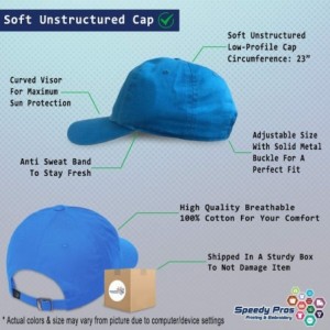 Baseball Caps Soft Baseball Cap Custom Personalized Text Cotton Dad Hats for Men & Women - Aqua - CF18DMC3REE $30.63