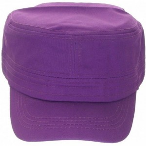 Baseball Caps Womens's Trendy Military Cadet Hat - Purple - CG11MEF6DG1 $21.51