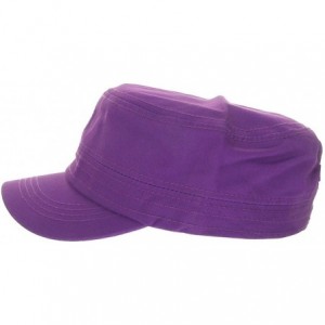 Baseball Caps Womens's Trendy Military Cadet Hat - Purple - CG11MEF6DG1 $21.51