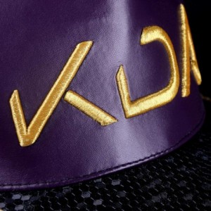 Baseball Caps KDA Akali Purple Hat K/DA Akali Hip Hop Hat Embroidery Heart Star Cap Women Girl - CX18A53KNI9 $60.58