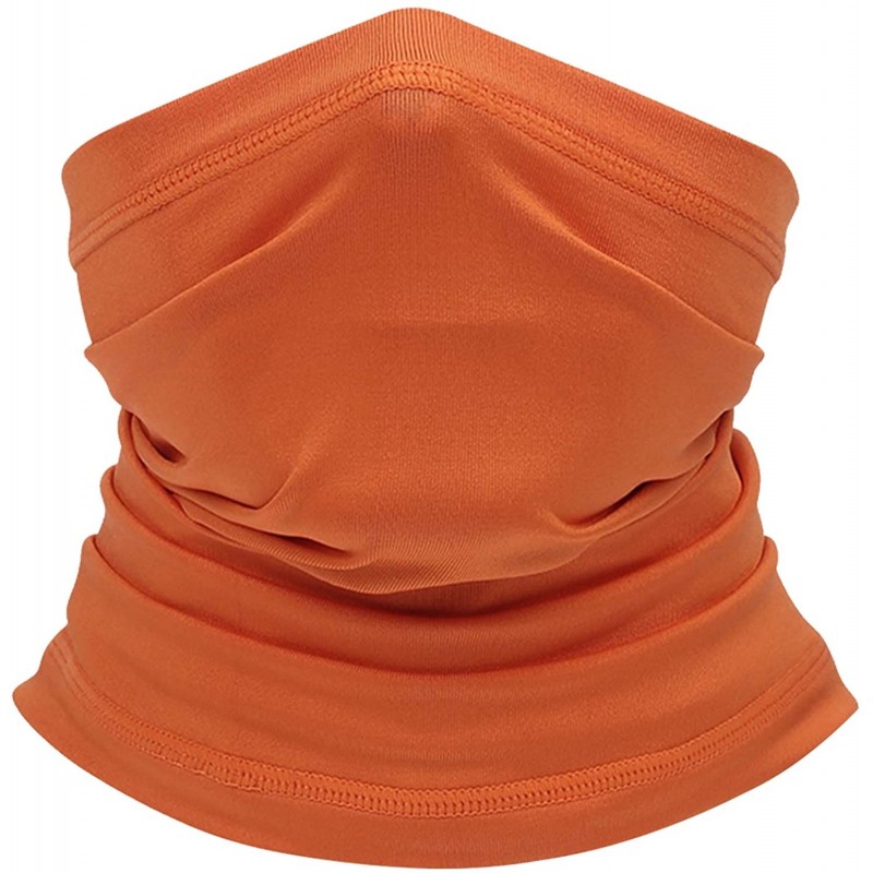Balaclavas Face Neck Gaiter Summer Cooling Neck Cover Bandana Scarf for Hot Weather Sun UV Protection - 1 Pack - Orange - CP1...
