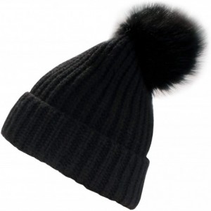 Skullies & Beanies Cozy Winter Christmas Theme Hat - 03 Black Beanie - C5193YM07XX $22.59
