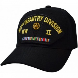 Baseball Caps 83rd Infantry Division World War II Veteran Cap Black - CA127141UFN $43.00