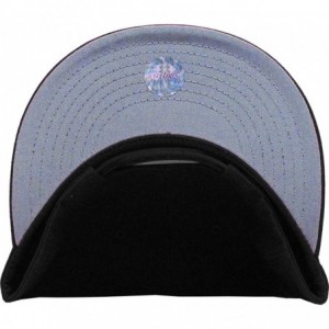 Baseball Caps Classic Snapback Hat Blank Cap - Cotton & Wool Blend Flat Visor - (4.6) Royal Orange - CF11JEE31GZ $20.97