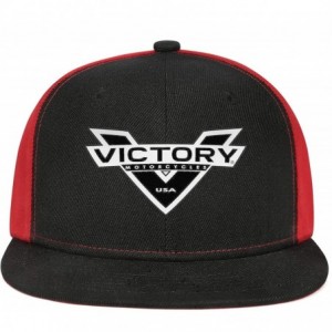 Baseball Caps Baseball Hats Victory-Motorcycle- All Cotton Snapback Flatbrim Hip Hop Cap - Black-116 - CG18UK04WZ7 $30.22