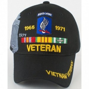 Baseball Caps 173rd Airborne Brigade Vietnam Veteran Ribbon Shadow Mens Cap - Green Camouflage - CU199927CK3 $33.90