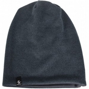 Berets Women's Slouch Beanie Long Baggy Skull Cap Turban Winter Beret Hat - Solid Navy - CC18XQXCTQM $20.24