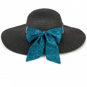 Sun Hats Sun Hat - Teal Swirl Black - CV18OEI2364 $44.92