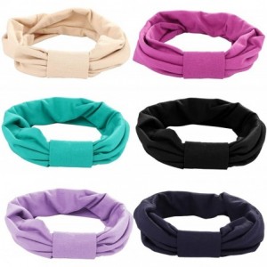 Headbands Multi-Style Headband for Fitness Sports Running Workout Yoga Women's Hair Band Wide Stretchy - B-purple taupe - C31...