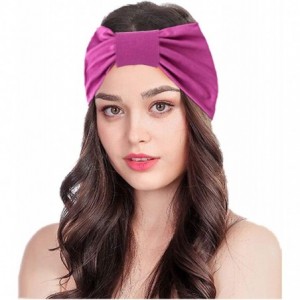 Headbands Multi-Style Headband for Fitness Sports Running Workout Yoga Women's Hair Band Wide Stretchy - B-purple taupe - C31...