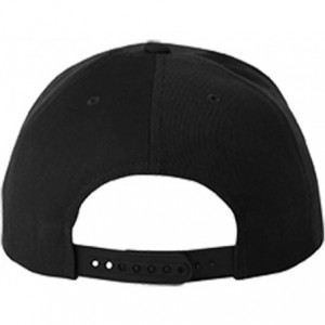 Baseball Caps Rooster Style 1 Embroidered Flat Visor Snapback Hat Black - CS184U3CHNW $34.19