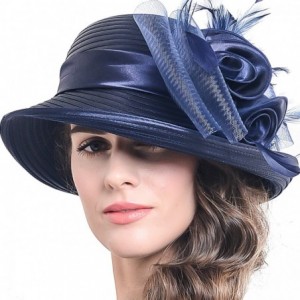 Bucket Hats Church Kentucky Derby Dress Hats for Women - S608-3d-ny - C517Y52IMQS $69.01