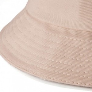 Bucket Hats Womens Bucket Hat Fishing Hat - Black Cotton Bucket Hats for Women Sun Hat Cap - Beige - CL18NGK9OE6 $23.59