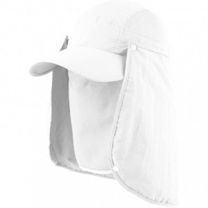Sun Hats Taslon UV Cap Large Bill Cap - White - C411LV4GAUT $35.64