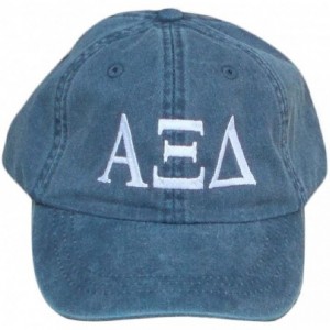 Baseball Caps Womens Alpha Xi Delta Baseball Cap - Navy Blue - C712290B0GD $39.46