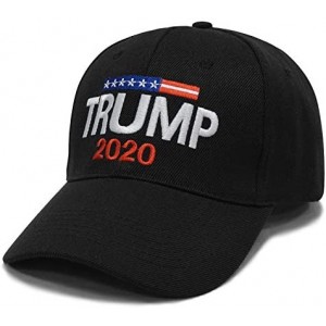 Baseball Caps Donald Trump 2020 Keep America Great Cap Adjustable Baseball Hat with USA Flag - Breathable Eyelets - CS18OQ0AW...