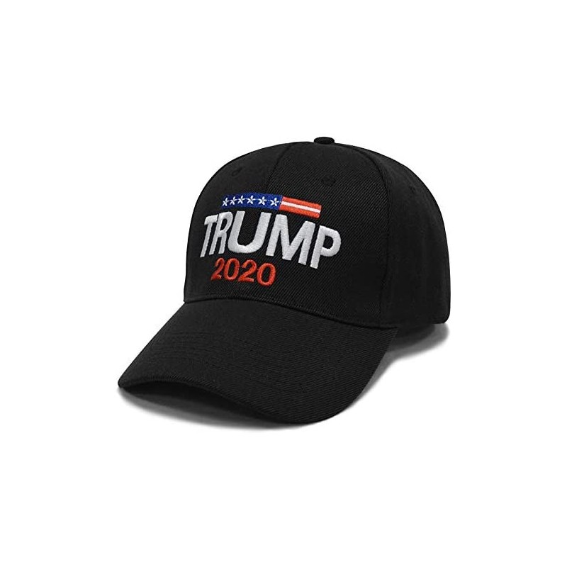 Baseball Caps Donald Trump 2020 Keep America Great Cap Adjustable Baseball Hat with USA Flag - Breathable Eyelets - CS18OQ0AW...