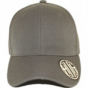 Baseball Caps ( Pack of 12 ) Classic Premium Baseball Cap Adjustable Size Plain Hat Unisex - Dark Grey - CB1865R0TQ0 $75.57