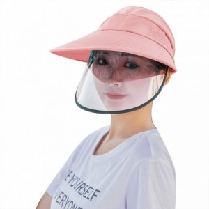 Baseball Caps Safety Cap Sun Hat Detachable Baseball Cap Windproof Sun Protection Sun Cap - Pink - C7197RK3E4O $34.53