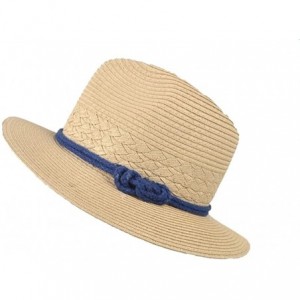 Sun Hats Summer Sun Beach Straw Hats Wide Brim Bowknot Hat for Travel Beach Vacation - CP1822MKXO5 $21.40