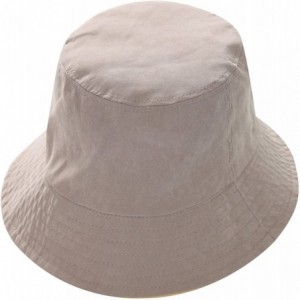 Bucket Hats Women Fashion Cotton Packable Travel Bucket Hat Sun Hat Fishmen Cap - Yellow - CC18DQZES38 $30.47