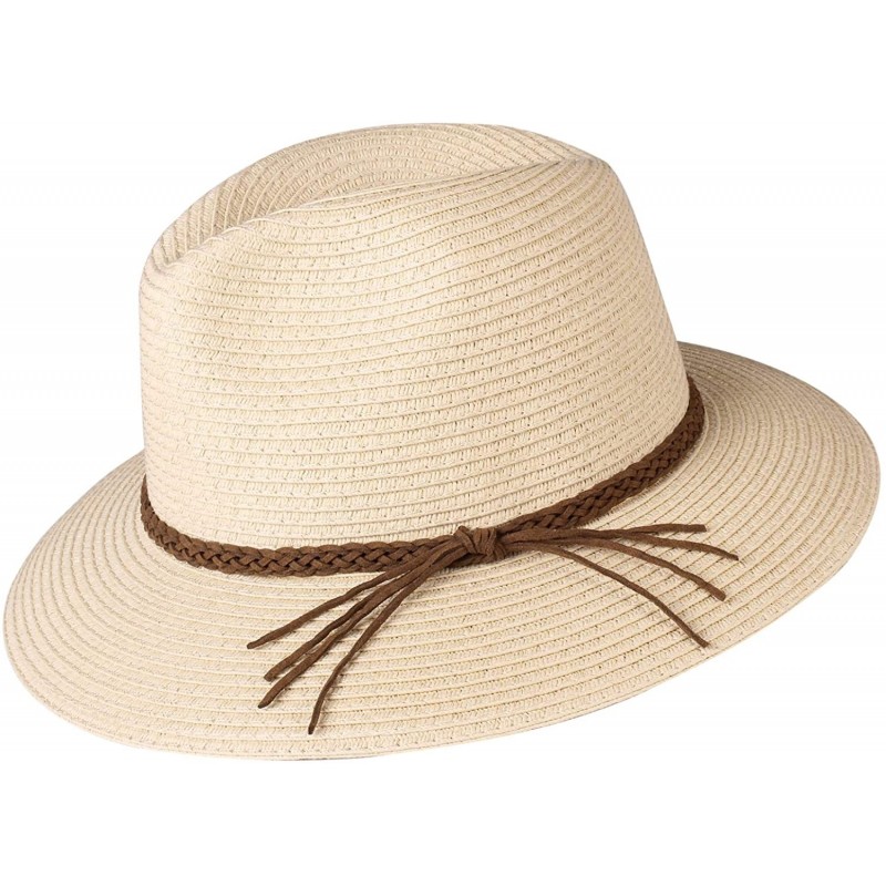 Sun Hats for Women Summer Wide Brim UV UPF 50+ Panama Fedora Foldable ...
