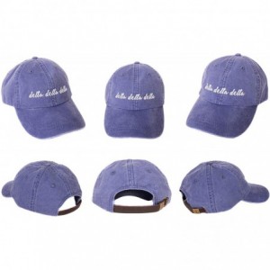 Baseball Caps Delta Delta Sorority Baseball Hat Cap Cursive Name Font tri Delta - Purple - CU18DTXDWZY $38.85