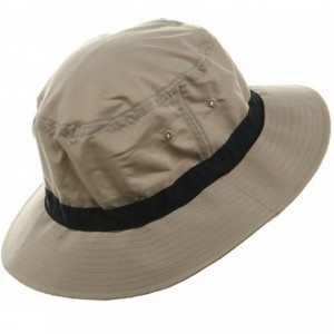 Sun Hats Oversized Water Repellent Brushed Golf Hat - Khaki - C4113HAZD2V $42.54