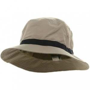 Sun Hats Oversized Water Repellent Brushed Golf Hat - Khaki - C4113HAZD2V $42.54
